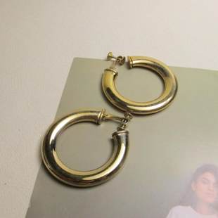 Jessie Napier专利标螺旋扣金色圆环耳夹 柔环 维琴察 Napier