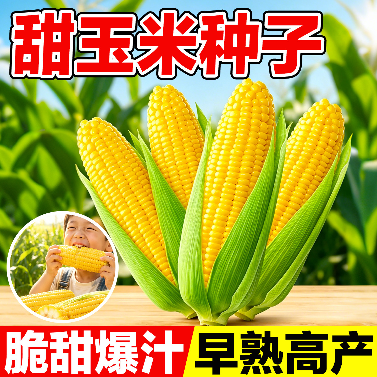 甜玉米种子正宗生食熟食皆可软糯图片