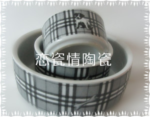 陶瓷宠物碗狗猫陶瓷食盆陶瓷狗盆狗碗猫碗宠物食具狗猫饮水粮碗具