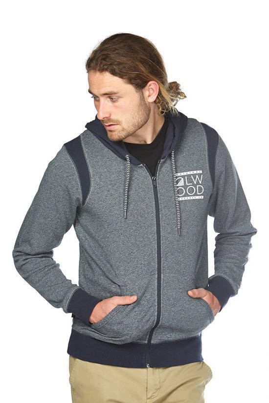 拼色拉链男士开衫抓绒毛圈布卫衣