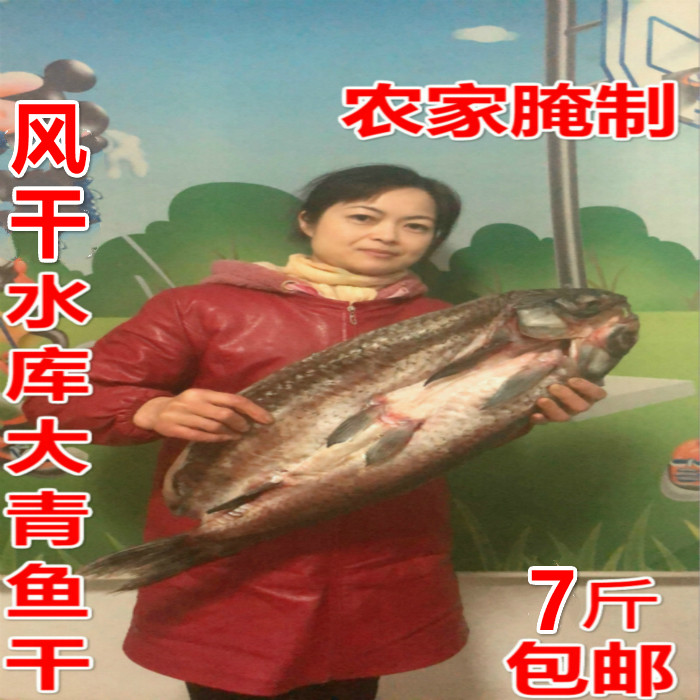 湖北特产农家腌制风干大青鱼干