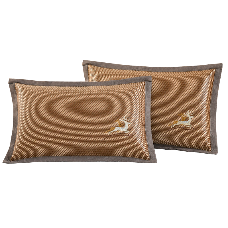 夏季凉席枕套儿童冰丝藤枕头套幼儿园宝宝