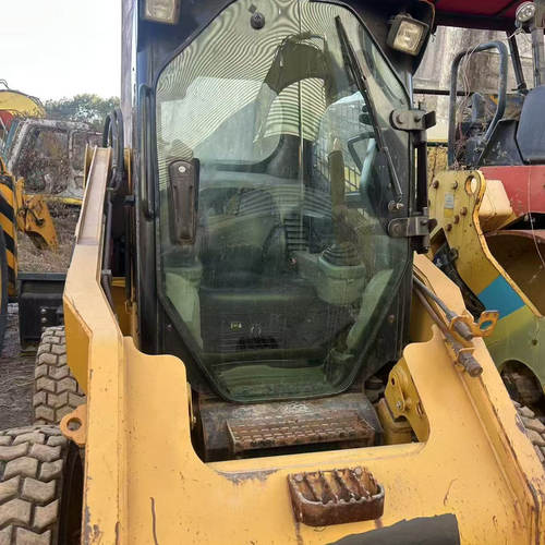 Caterpillar246玻璃卡特246C滑移装载机平地机前门挡风玻璃