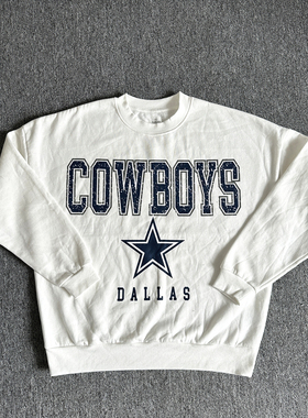 外贸     NFL秋冬款男士圆领卫衣休闲宽松加绒球队套头上衣