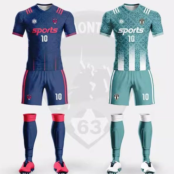 高端双面足球服套装男公司企业单位定制小众比赛训练队服足球球衣