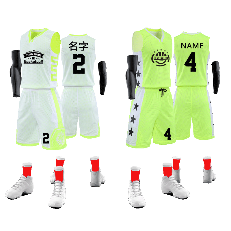 双面篮球服套装男比赛背心