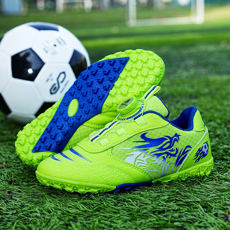 新款足球鞋旋转扣碎钉男女球鞋童鞋透气防滑儿童青少年训练鞋