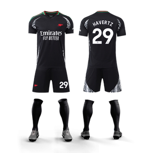 2425阿森纳客场赖斯29号哈弗茨球衣定制足球服套装男儿童比赛队服