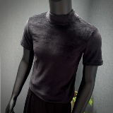 春夏新款男士半高领打底衫~短袖加绒T恤~纯色打底419-T2601-P45，男装T恤，星座419（原A233）