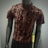 春夏新款男士打底衫~印花半高领T恤~419-T2602-P38，男装T恤，星座419（原A233）