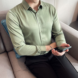 四季款男多色长袖衬衫英伦时尚轻奢品质衬衣修身款个性款BF26，男装衬衫，星座419（原A233）