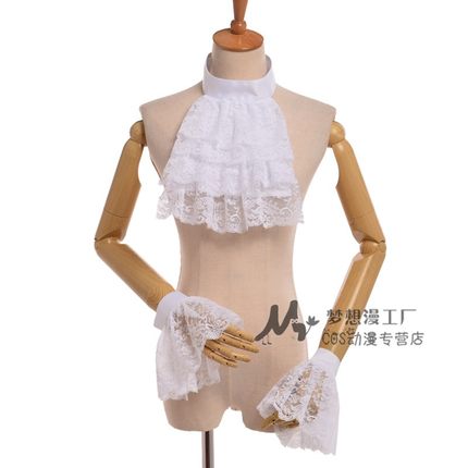 复古欧洲宫廷装领花袖花绅士礼服万圣诞节演出服儿童表演服装配件