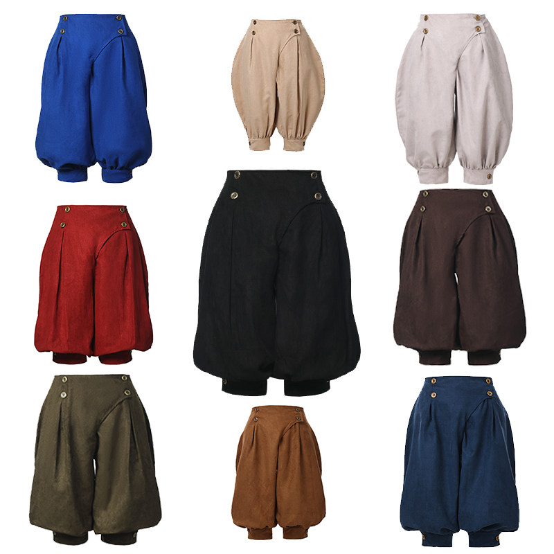 新款万圣节文艺复兴中世纪复古高腰灯笼裤蒸朋cos宽松裤子演出服,模玩/动漫/周边/娃圈三坑/桌游,Cosplay女装/cos女装,淘宝优惠券,粉丝福利购,淘宝优惠卷