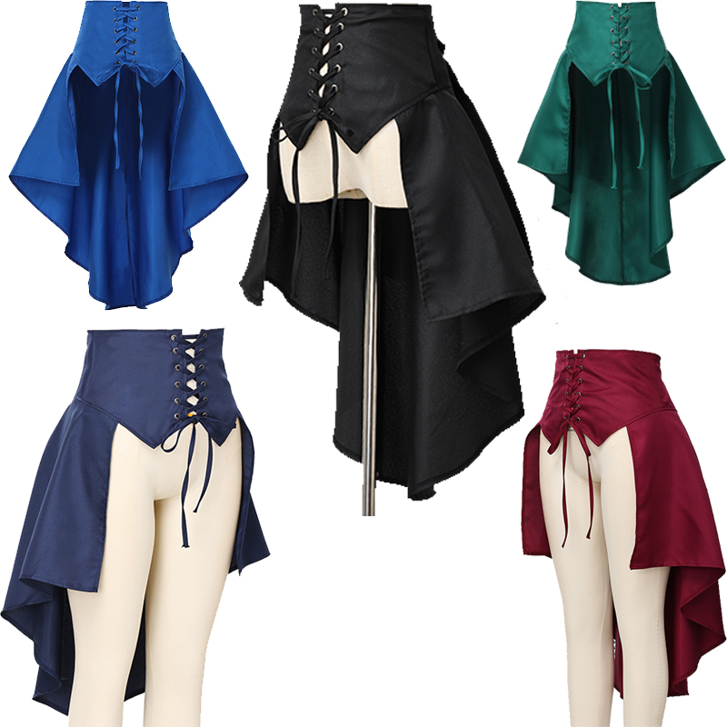 前短后长裙不规则燕尾裙