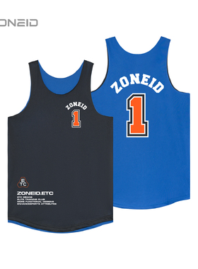ZONEiD 双面穿定制球服 美式双面运动透气比赛印字篮球服训练套装