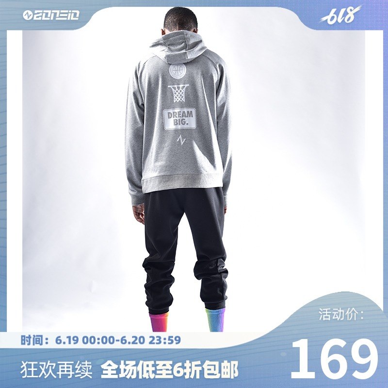 ZONEID 2019新款篮球印花套头连帽卫衣男运动潮流宽松时尚上衣在类目 运动服/休闲服装, 运动卫衣/套头衫中 - 来自Buy2taobao.com提供专业的淘宝代购服务