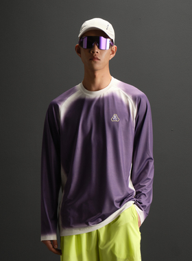 ZONEiD 针织运动长袖T恤25春夏新款180G高弹网眼基础插肩袖上衣