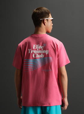 ZONEiD 针织运动短袖T恤春夏CoolAir抗菌高弹速干透气印花上衣