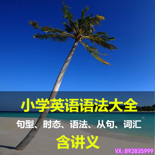 小學三四五六年級英語語法大全時態句型詞匯從句視頻輔導教程學習