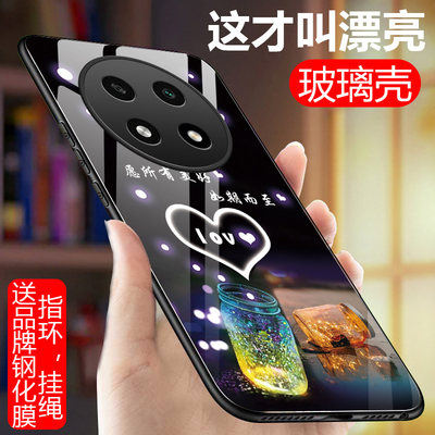 OPPOA2Pro手机壳PJG110玻璃防摔5G硅胶软边硬壳A2Pro全包镜头男女opop a2por保护套a2pr0镜面文字薄新款个性