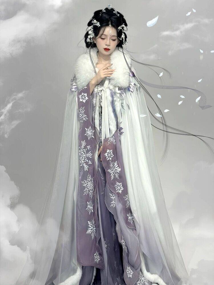 【汉锦记】出租国风大典走秀款异志阁雪女汉服改良南北朝女斗