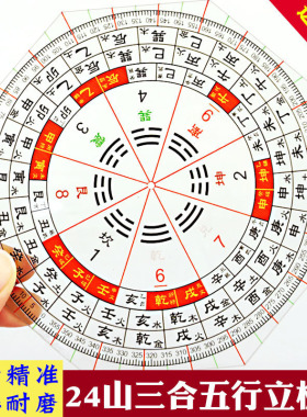 二十四山三合五行立极尺高精度