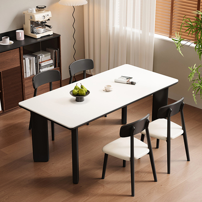 岩板餐桌椅组合家用小户型