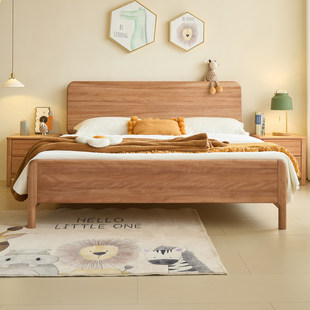 政府补贴蓝色理想青少年儿童原木实木床1.2-1.8m男孩女孩卧室床