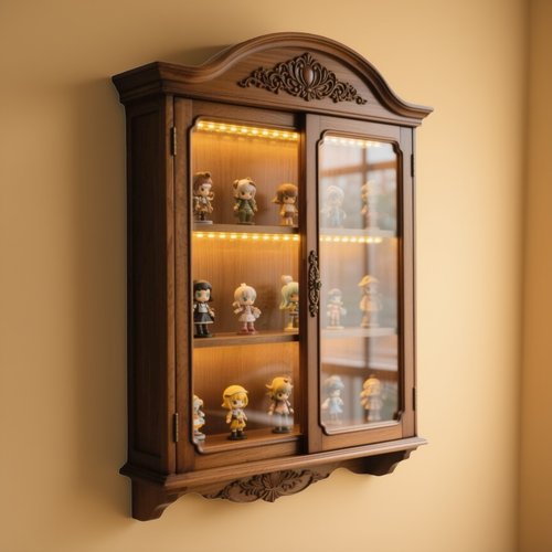 创意实木盲盒收纳展示架