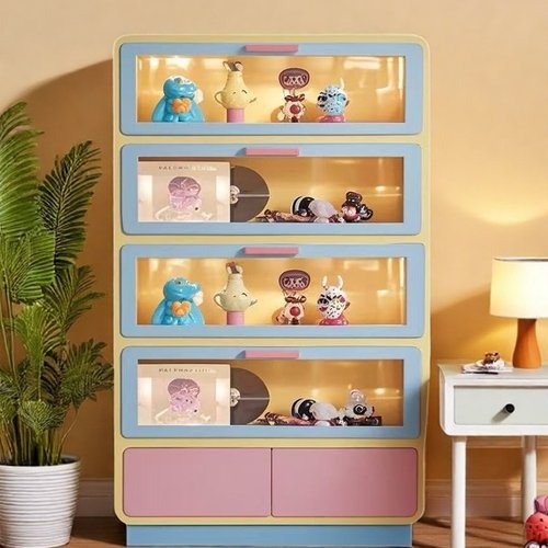 多巴胺手办柜大容量收纳储物柜