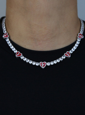 KAKA锆石网球男女铜嘻哈黄铜饰品