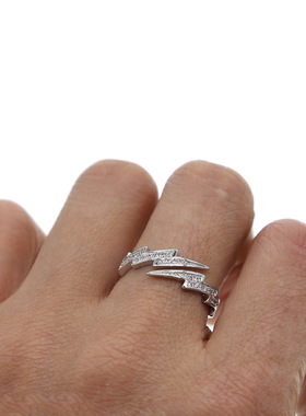 闪电戒指KAKA铜欧美男女