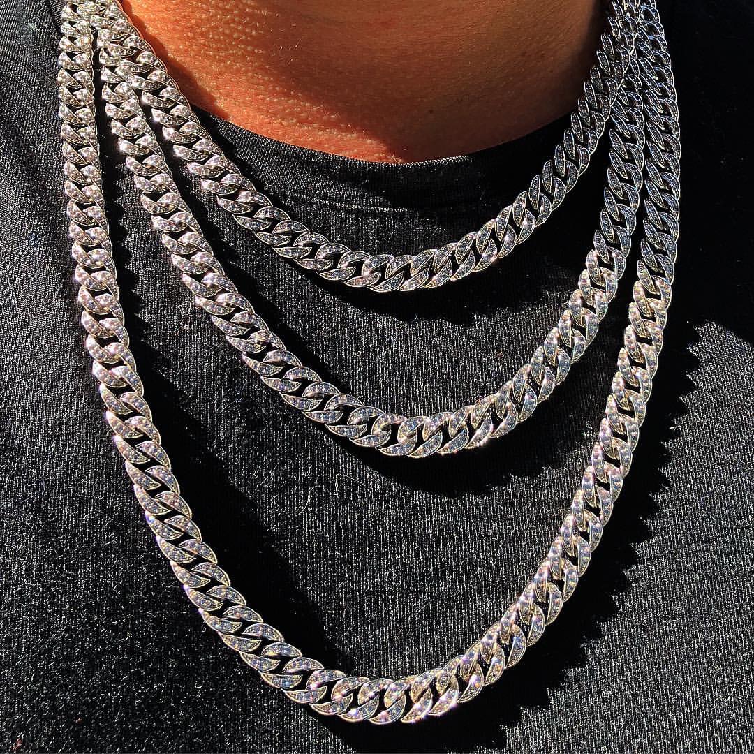 欧美嘻哈金属微镶AAA莱茵石扣头古巴链ice out miami cuban chain|msdalam kategori Aksesori/Barang Kemas Fesyen, kalung - dari Buy2taobao.com untuk memberikan perkhidmatan ejen Taobao profesional membeli