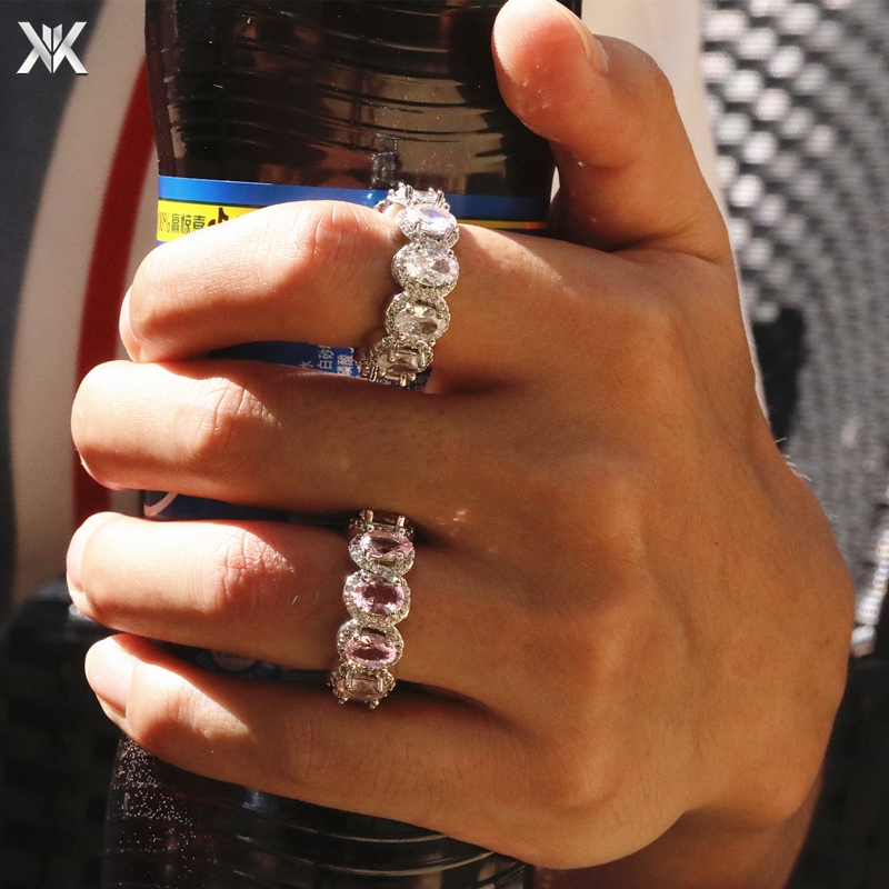 11年老店嘻哈铜微镶锆石ins戒指