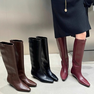 2025年冬爆款巨好看尖头骑士靴