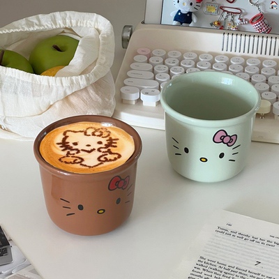 猫咪陶瓷杯马克杯大容量咖啡杯