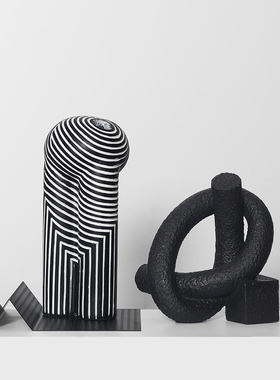 密度家居现代简约树脂摆件样板间