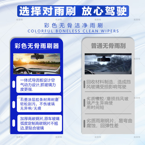 无骨雨刷拓菲特彩色无骨雨刷