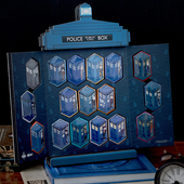 Doctor Who神秘博士赛凡正版 周边六边形徽章Tardis塔迪斯收纳册