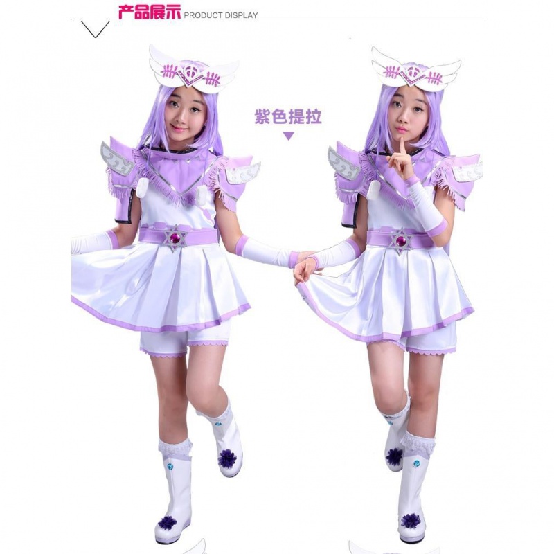 舞法天女的衣服朵法拉变身包裙子动漫cos玫瑰拉提服装
