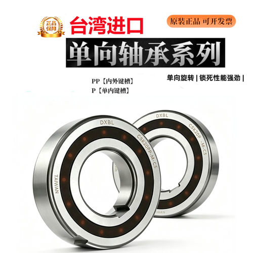 CSK单向轴承P/PP带内外键槽止退