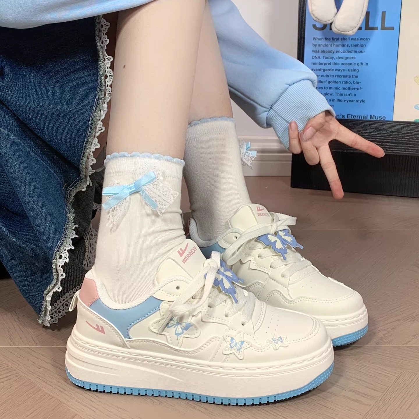 回力小白鞋秋冬经典潮流女鞋蝴蝶学生板鞋百搭厚底增高爆款鞋子,女鞋,休闲板鞋,淘宝优惠券,粉丝福利购,淘宝优惠卷