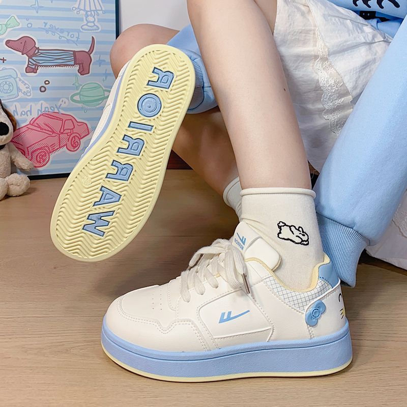 回力板鞋秋冬学生女鞋可爱女厚底百搭面包鞋新款时尚百搭小白鞋潮