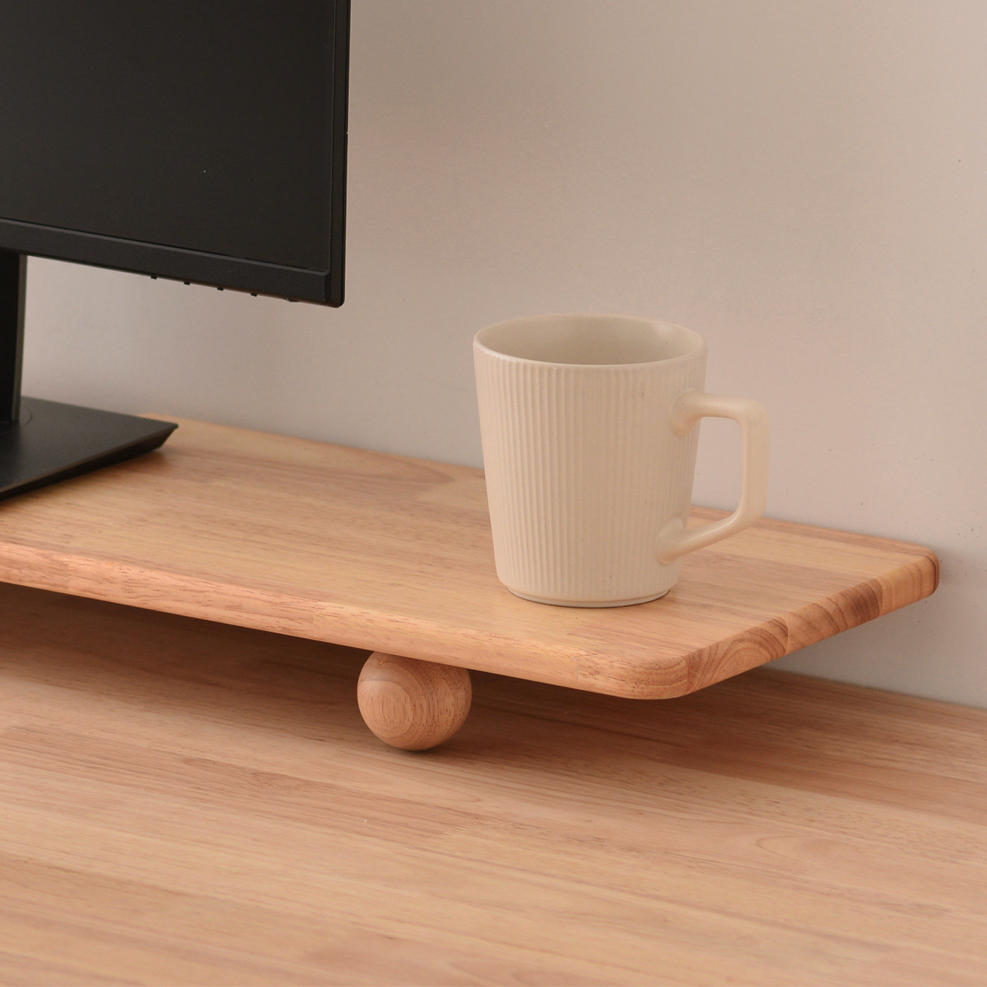 实木电脑萤幕增高架桌面办公桌台式显示屏工位置物架屏幕办公室