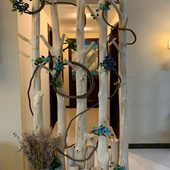 饰架 枯木原木树干客厅玄关干枝隔断茶室幼儿园装 幼儿园装 饰树枝