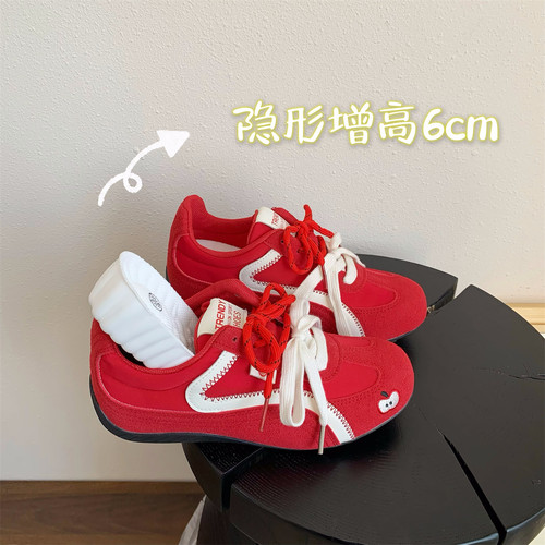 杜熙2025新款内增高6CM休闲鞋