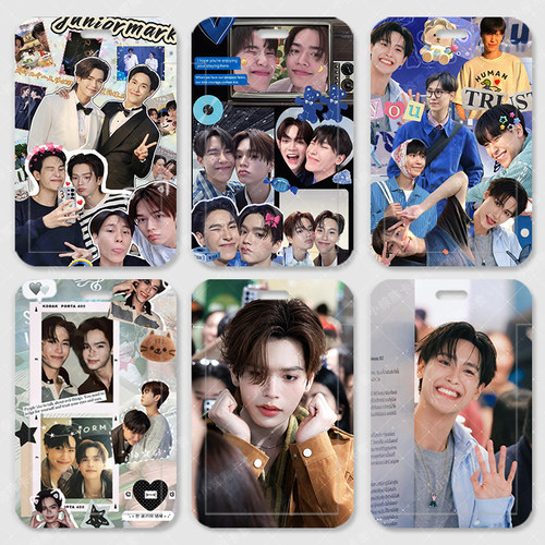 juniormark明星滑盖卡套饭卡