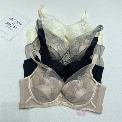 博尔爽3328BC通杯文胸女超薄大胸显小内衣带软圈聚拢托胸收副乳柔