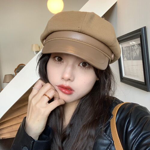陈奶奶复古英伦风八角帽女报童帽