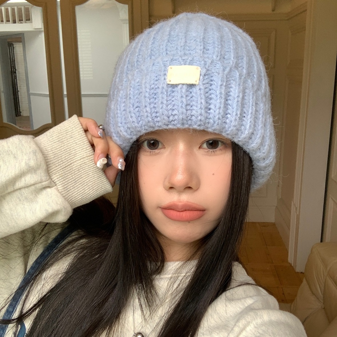 保暖针织帽出游帽子针织男女通用